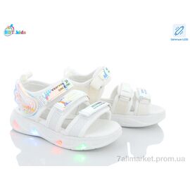 Фотография Босоножки детские летние Лето L6517-2 LED (8 пар р.26-31) "BBT" недорого оптом от прямого поставщика