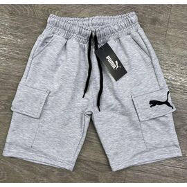 Дитячі шорти на хлопчика MR875-268-3 grey р.13-17 "MirWear kids" недорого оптом від прямого постачальника