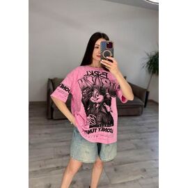Фотография Футболка женская 14 pink р.one size "VLADISLAVA" недорого оптом от прямого поставщика