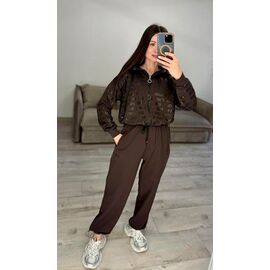 Фотография Костюм спортивный женский тёплый 312-4 brown р.42-48 "VLADISLAVA" недорого оптом от прямого поставщика