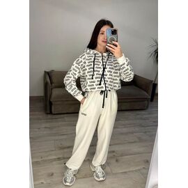 Фотография Костюм спортивный женский тёплый 312-6 white р.42-48 "VLADISLAVA" недорого оптом от прямого поставщика