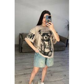 Фотография Футболка женская 40 beige р.one size "VLADISLAVA" недорого оптом от прямого поставщика