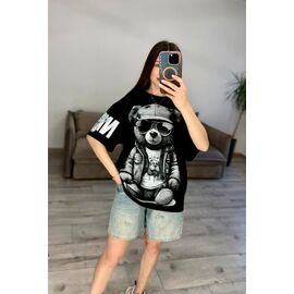 Фотография Футболка женская 40 black р.one size "VLADISLAVA" недорого оптом от прямого поставщика