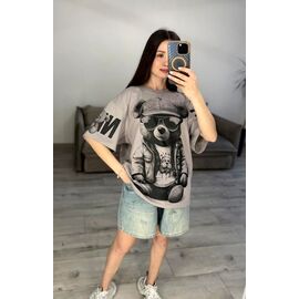 Фотография Футболка женская 40 grey р.one size "VLADISLAVA" недорого оптом от прямого поставщика
