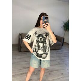 Фотография Футболка женская 40 l.grey р.one size "VLADISLAVA" недорого оптом от прямого поставщика