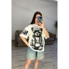 Фотография Футболка женская 40 white р.one size "VLADISLAVA" недорого оптом от прямого поставщика