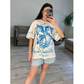 Фотография Футболка женская 40-2 white р.one size "VLADISLAVA" недорого оптом от прямого поставщика