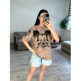 Фотография Футболка женская 40-3 d.beige р.one size "VLADISLAVA" недорого оптом от прямого поставщика