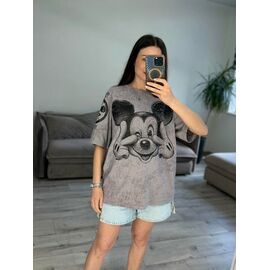 Фотография Футболка женская 40-3 grey р.one size "VLADISLAVA" недорого оптом от прямого поставщика