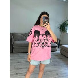 Фотография Футболка женская 40-3 pink р.one size "VLADISLAVA" недорого оптом от прямого поставщика