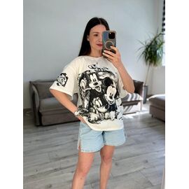 Фотография Футболка женская 40-6 white р.one size "VLADISLAVA" недорого оптом от прямого поставщика