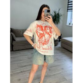 Фотография Футболка женская 40-7 white р.one size "VLADISLAVA" недорого оптом от прямого поставщика