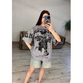 Фотография Футболка женская 55 l.grey р.one size "VLADISLAVA" недорого оптом от прямого поставщика