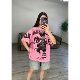 Фотография Футболка женская 55 pink р.one size "VLADISLAVA" недорого оптом от прямого поставщика