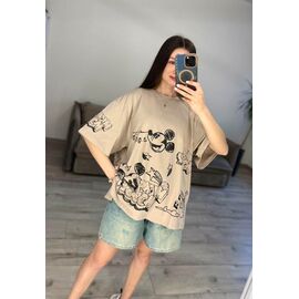Фотография Футболка женская 55-1 beige р.one size "VLADISLAVA" недорого оптом от прямого поставщика