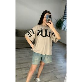 Фотография Футболка женская 55-2 beige р.42-48 "VLADISLAVA" недорого оптом от прямого поставщика