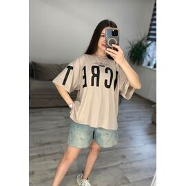 Фотография Футболка женская 55-3 beige р.42-48 "VLADISLAVA" недорого оптом от прямого поставщика