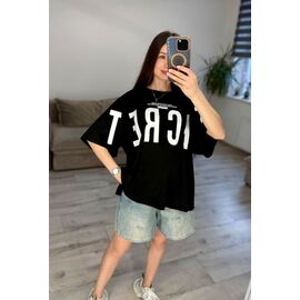 Фотография Футболка женская 55-3 black р.42-48 "VLADISLAVA" недорого оптом от прямого поставщика