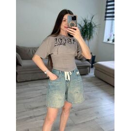 Фотография Футболка женская 648 grey р.42-48 "VLADISLAVA" недорого оптом от прямого поставщика