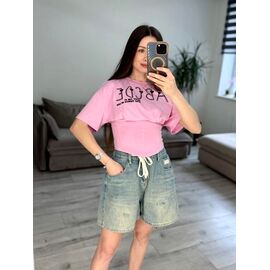 Фотография Футболка женская 648 pink р.42-48 "VLADISLAVA" недорого оптом от прямого поставщика
