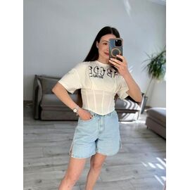 Фотография Футболка женская 648 white р.42-48 "VLADISLAVA" недорого оптом от прямого поставщика