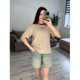 Фотография Футболка женская 67-2 beige р.one size "VLADISLAVA" недорого оптом от прямого поставщика