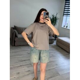 Фотография Футболка женская 67-2 grey р.one size "VLADISLAVA" недорого оптом от прямого поставщика