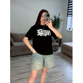 Фотография Футболка женская 67-3 black р.one size "VLADISLAVA" недорого оптом от прямого поставщика