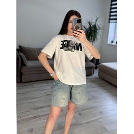 Фотография Футболка женская 67-3 white р.one size "VLADISLAVA" недорого оптом от прямого поставщика