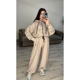 Фотография Костюм спортивный женский тёплый 680 beige р.42-48 "VLADISLAVA" недорого оптом от прямого поставщика