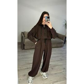 Фотография Костюм спортивный женский тёплый 680 brown р.42-48 "VLADISLAVA" недорого оптом от прямого поставщика
