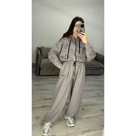 Фотография Костюм спортивный женский тёплый 680 grey р.42-48 "VLADISLAVA" недорого оптом от прямого поставщика