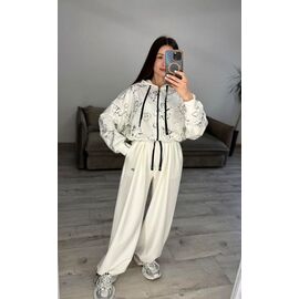 Фотография Костюм спортивный женский тёплый 680 white р.42-48 "VLADISLAVA" недорого оптом от прямого поставщика