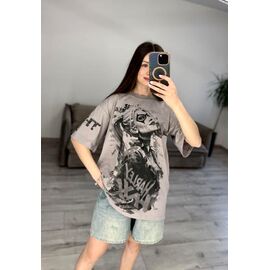 Фотография Футболка женская 71 grey р.one size "VLADISLAVA" недорого оптом от прямого поставщика
