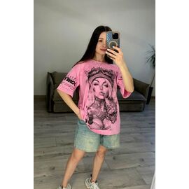 Фотография Футболка женская 71-2 pink р.one size "VLADISLAVA" недорого оптом от прямого поставщика