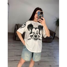 Фотография Футболка женская 72 white р.one size "VLADISLAVA" недорого оптом от прямого поставщика