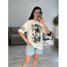 Фотография Футболка женская 72-0 white р.one size "VLADISLAVA" недорого оптом от прямого поставщика