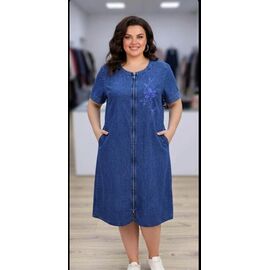 Халат жіночий JL1223 blue р.52-60 "Julia" недорого оптом від прямого постачальника