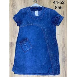 Фотография Платье летнее женское JL1232 blue р.44-52 "Julia" недорого оптом от прямого поставщика