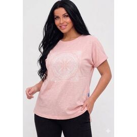 Фотография Футболка женская 26101 pink р.M-XL "PULSE" недорого оптом от прямого поставщика