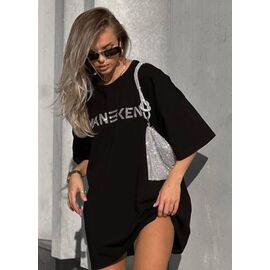 Фотография Туника женская LR1450 black р.one size "Lora" недорого оптом от прямого поставщика