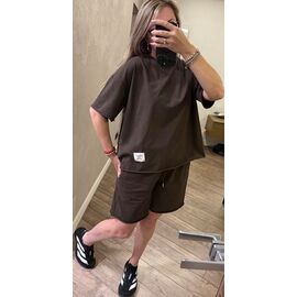 Фотография Костюм женский LR1457 brown р.48-50 "Lora" недорого оптом от прямого поставщика