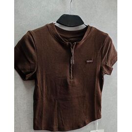 Фотография Футболка женская LR1468 brown р.48-50 "Lora" недорого оптом от прямого поставщика