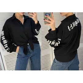 Фотография Рубашка женская LR1509 black р.one size "Lora" недорого оптом от прямого поставщика