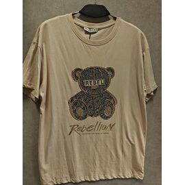 Фотография Футболка женская LR1542 beige р.one size "Lora" недорого оптом от прямого поставщика