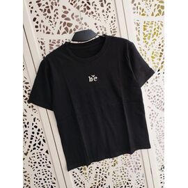 Фотография Футболка женская LR1545 black р.one size "Lora" недорого оптом от прямого поставщика