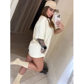 Фотография Футболка женская LR1587 white р.one size "Lora" недорого оптом от прямого поставщика