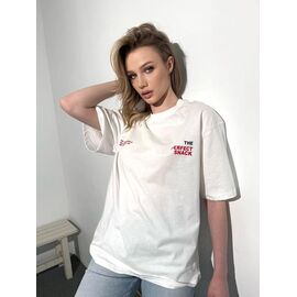 Фотография Футболка женская LR1616 white р.one size "Lora" недорого оптом от прямого поставщика