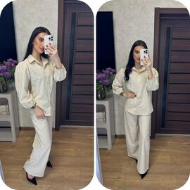 Фотография Костюм женский 113 beige р.42-48 "VALENTINA" недорого оптом от прямого поставщика