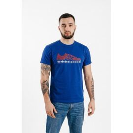 Фотография Футболка мужская 5-5 blue р.M-2XL "VICTORY" недорого оптом от прямого поставщика